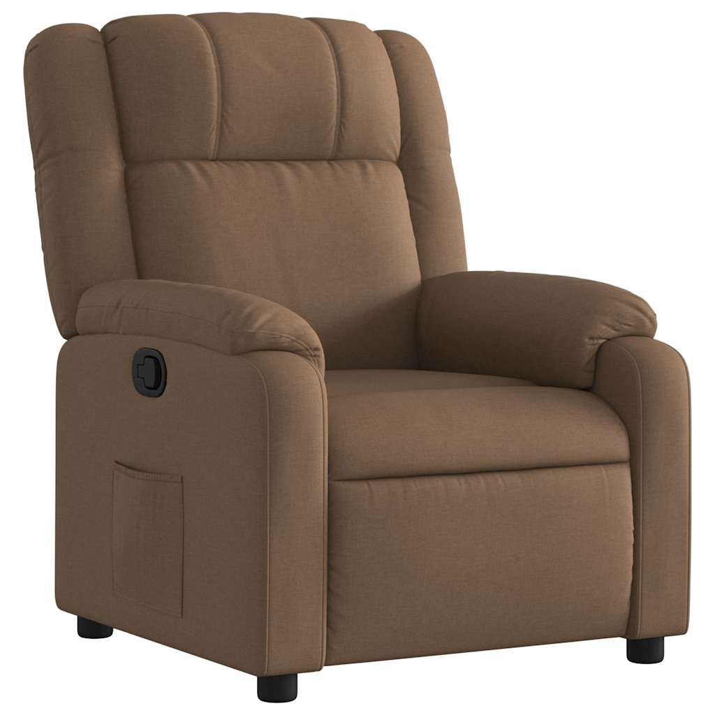 Fauteuil inclinable Marron Tissu