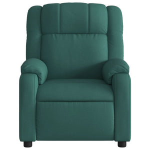 Fauteuil inclinable Vert foncé Tissu