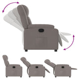 Fauteuil inclinable Taupe Tissu