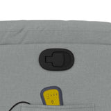 Fauteuil de massage inclinable Gris clair Tissu