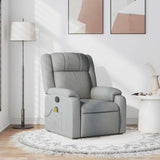 Fauteuil de massage inclinable Gris clair Tissu