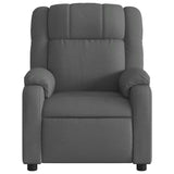 Fauteuil de massage inclinable Gris foncé Tissu