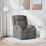 Fauteuil de massage inclinable Gris foncé Tissu