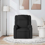 Fauteuil de massage inclinable Noir Tissu