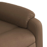 Fauteuil de massage inclinable Marron Tissu