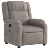 Fauteuil de massage inclinable Taupe Tissu