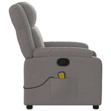 Fauteuil de massage inclinable Taupe Tissu