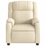 Fauteuil de massage inclinable Crème Tissu