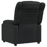 Fauteuil inclinable Noir Similicuir