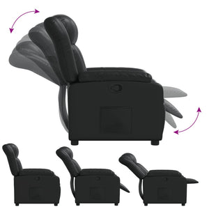 Fauteuil inclinable Noir Similicuir