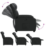 Fauteuil inclinable Noir Similicuir