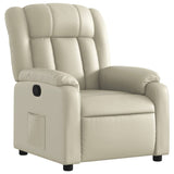 Fauteuil inclinable Crème Similicuir