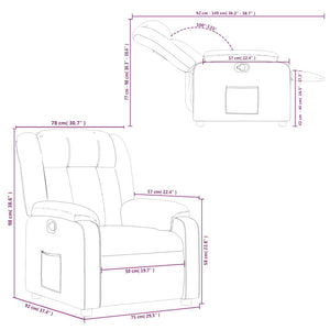 Fauteuil inclinable Rouge bordeaux Similicuir