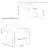 Fauteuil inclinable Rouge bordeaux Similicuir