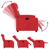 Fauteuil inclinable Rouge Similicuir