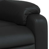 Fauteuil de massage inclinable Noir Similicuir