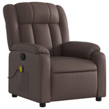 Fauteuil de massage inclinable Marron Similicuir
