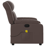 Fauteuil de massage inclinable Marron Similicuir