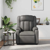 Fauteuil de massage inclinable Gris Similicuir