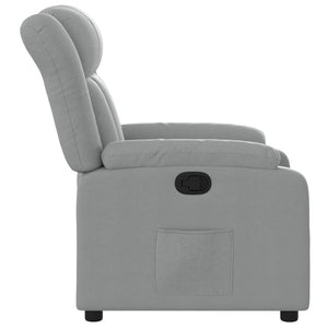 Fauteuil inclinable Gris clair Tissu