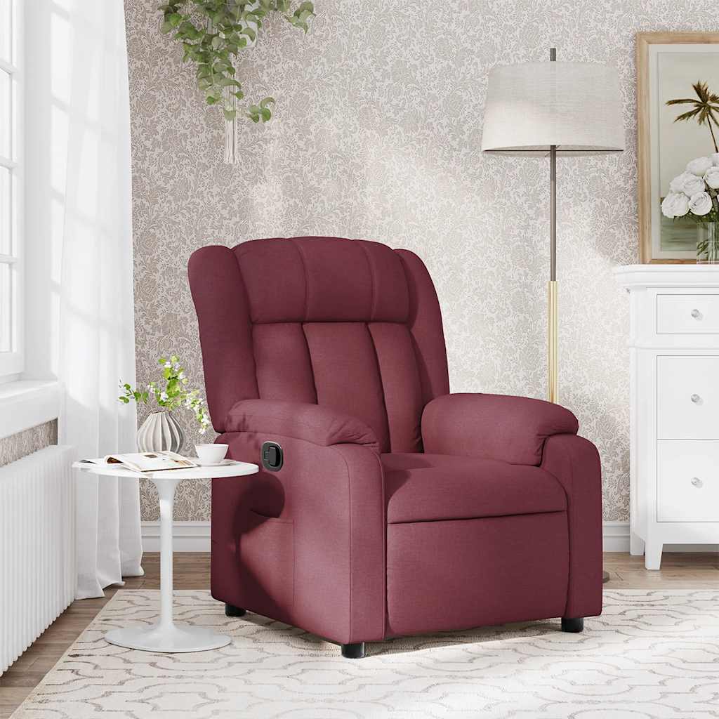 Fauteuil inclinable Rouge bordeaux Tissu