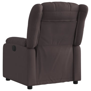 Fauteuil inclinable Marron foncé Tissu