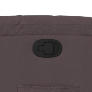Fauteuil inclinable Marron foncé Tissu