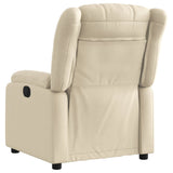 Fauteuil inclinable Crème Tissu