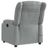 Fauteuil de massage inclinable Gris clair Tissu