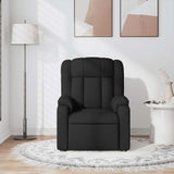 Fauteuil de massage inclinable Noir Tissu