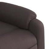 Fauteuil de massage inclinable Marron foncé Tissu