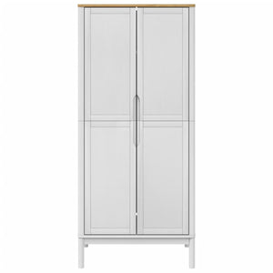 Garde-robe FLORO blanc 77x53x171 cm bois massif de pin