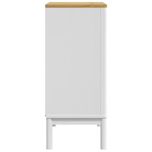 Commode FLORO blanc bois de pin massif