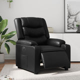 Fauteuil inclinable électrique Noir Similicuir
