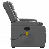 Fauteuil inclinable de massage Gris Similicuir