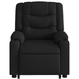 Fauteuil de massage inclinable Noir Tissu