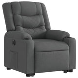 Fauteuil inclinable électrique gris foncé tissu