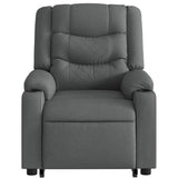 Fauteuil inclinable électrique gris foncé tissu