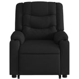 Fauteuil inclinable de massage électrique Noir Tissu