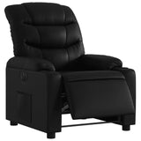 Fauteuil inclinable électrique Noir Similicuir
