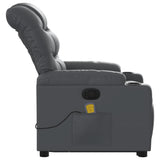 Fauteuil inclinable de massage Gris Similicuir