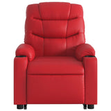 Fauteuil inclinable de massage Rouge Similicuir