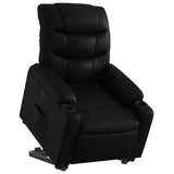 Fauteuil inclinable électrique noir similicuir