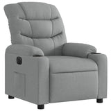 Fauteuil inclinable électrique Gris clair Tissu