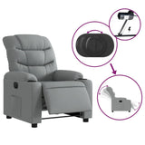 Fauteuil inclinable électrique Gris clair Tissu