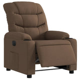 Fauteuil inclinable électrique Marron Tissu