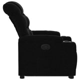 Fauteuil inclinable noir tissu