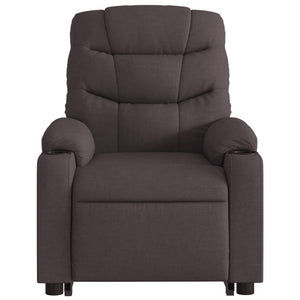 Fauteuil inclinable marron foncé tissu