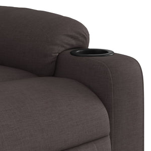 Fauteuil inclinable marron foncé tissu