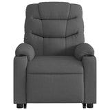 Fauteuil de massage inclinable Gris foncé Tissu